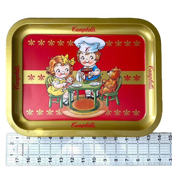 Vintage 1998 Campbell’s Kids Soup TV Tray – Teddy Bear Lunch 10.5×14 - Picture 3 of 5